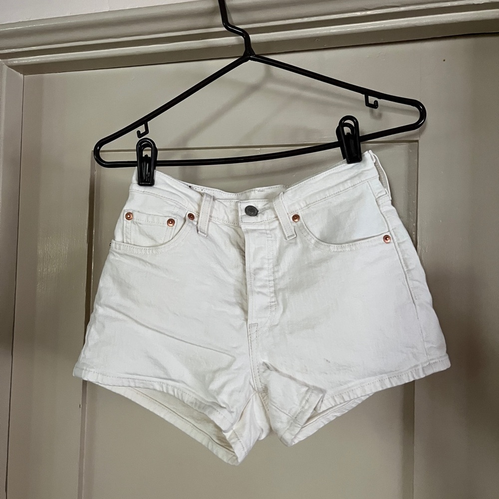 Levi's White Jean Shorts for Women